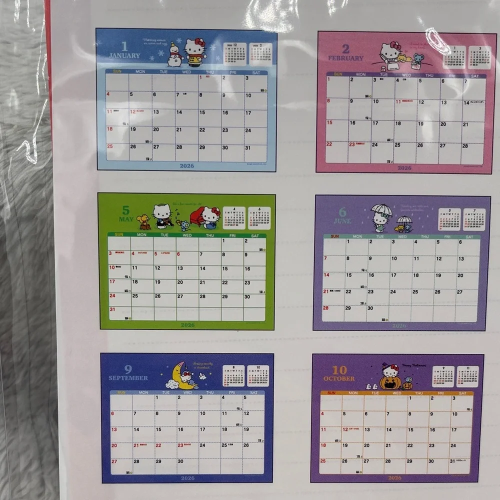 Hello Kitty Red 2026 calendar